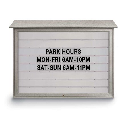 United Visual Products Indoor Enclosed Combo Board, 72"x36", Bronze Frame/Black & Keylime UVCB7236BZ-BLACK-KEYLIME
